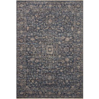 Loloi II Sorrento Midnight and Natural 11'-6" x 15'-7" Area Rug