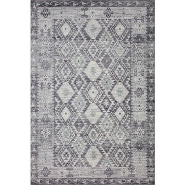 Loloi II Zion Charcoal and Slate 8'-6" x 11'-6" Area Rug