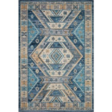Loloi II Zion Ocean and Gold 8'-6" x 11'-6" Area Rug