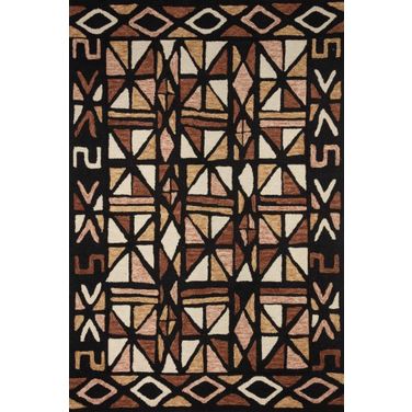 Loloi Nala Rug In Spice And Black NALANAL-05SQBL500R
