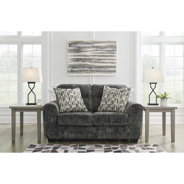 Lonoke Loveseat In Gunmetal