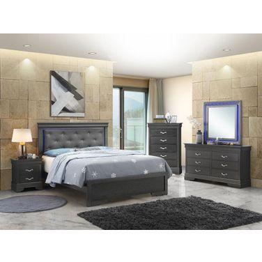 Lorana Youth Bedroom Set In Charcoal
