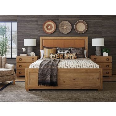 Los Altos Newcastle Antilles Upholstered Panel Bedroom Set