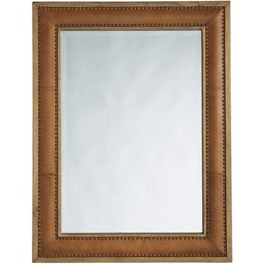 Los Altos Dominica Leather Rectangular Mirror In Newcastle