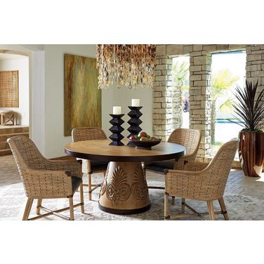 Los Altos Newcastle Weston Round Dining Room Set