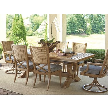 Los Altos Valley View Rectangular Dining Room Set In Light Brown