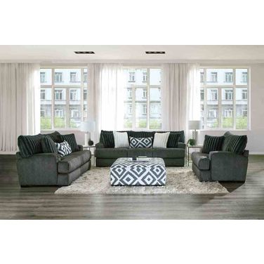 Loughlin Living Room Set In Gun Metal