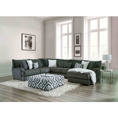 Loughton Sectional In Gun Metal