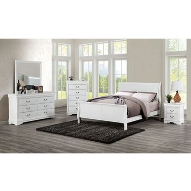 Louis Philippe Bedroom Set In White