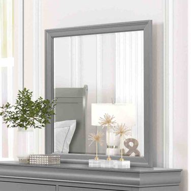 Louis Philippe Mirror In Gray