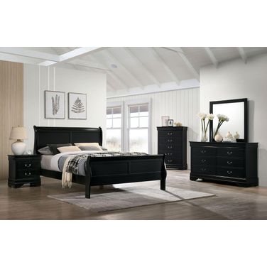 Louis Philippe Youth Bedroom Set In Black