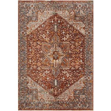 Lourdes Rust/Multi 7'10" x 10' Rug