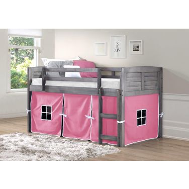 Louver Low Loft Antique Grey W/ Pink Tent Kit