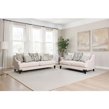 Lowell Living Room Set In Taupe