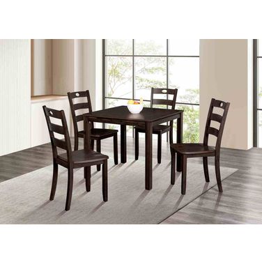 Lubbock 5 Piece Dining Table Set In Espresso