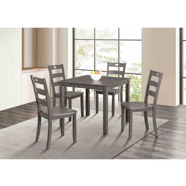 Lubbock 5 Piece Dining Table Set In Gray