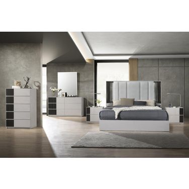 Lucia Bedroom Set In Grey