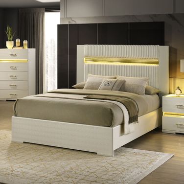 Lucida Eastern King Bed In Beige
