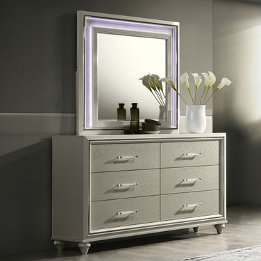 Lumina Lighted Mirror In Gray
