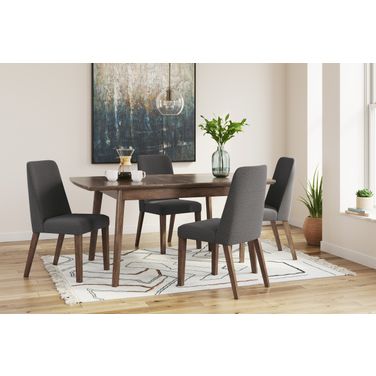 Lyncott Dining Room Set With Charcoal Chairs