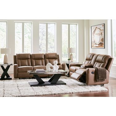 Mackmenville Reclining Living Room Set In Caramel