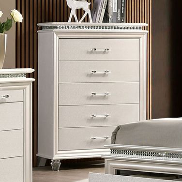 Maddie Chest In Pearl White