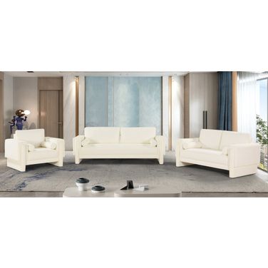 Madeline Living Room Set In Cream