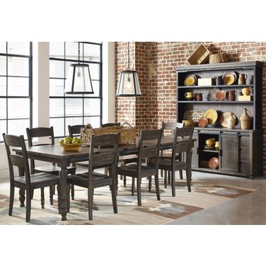 Madison County Barnwood Extendable Adjustable Dining Room Set