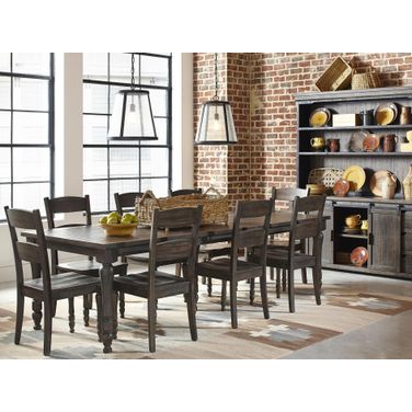 Madison County Barnwood Rectangular Extendable Dining Room Set