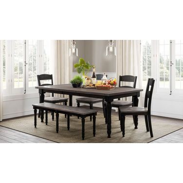 Madison County Dining Room Set (Vintage Black and Barnwood)