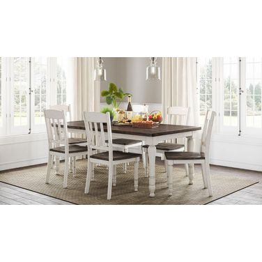 Madison County Dining Room Set (Vintage White and Barnwood)