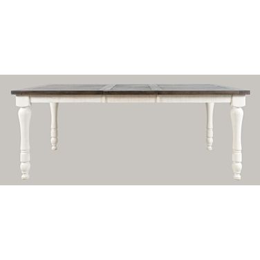 Madison County 78 Inch Extension Dining Table In Vintage White