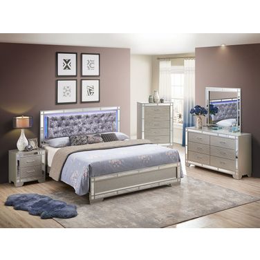 Madison Youth Bedroom Set In Silver