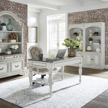 Magnolia Manor Antique White Home Office Set