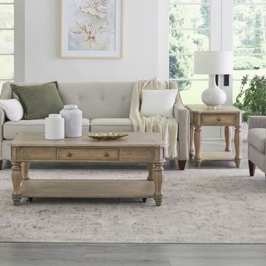 Magnolia Manor Rectangular Occasional Table Set In Bisque