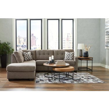 Mahoney 2-Piece LAF Sectional with Chaise In Chocolate