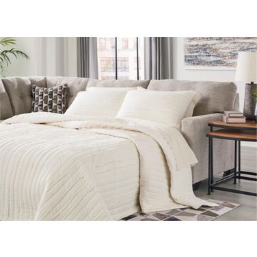 Mahoney 2-Piece LAF Sleeper Sectional with Chaise In Pebble