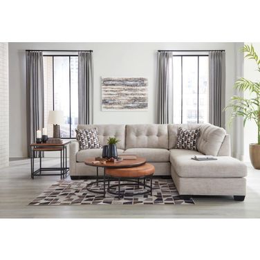 Mahoney 2-Piece RAF Sectional with Chaise In Pebble
