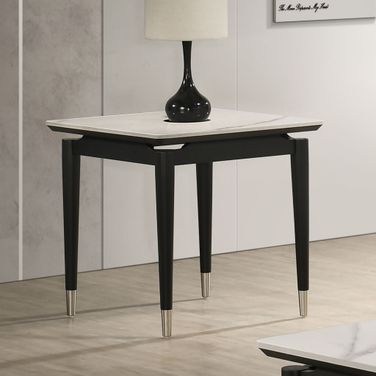Maidstone End Table In Black and White