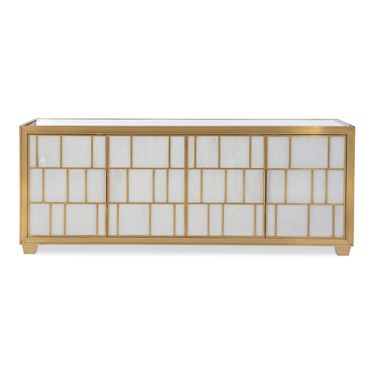 Selenite Credenza In White