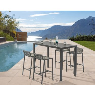Maldives Outdoor Conversation Set In Grey