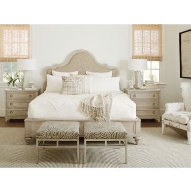 Malibu Zuma Dune Upholstered Panel Bedroom Set