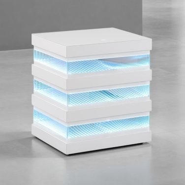 Maloy End Table In White