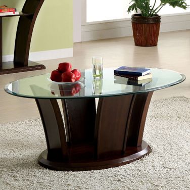 Manhattan Coffee Table In Brown Cherry