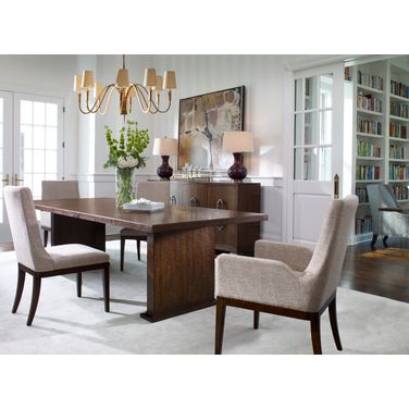 Manning Rectangular Dining Room Set In Brunette