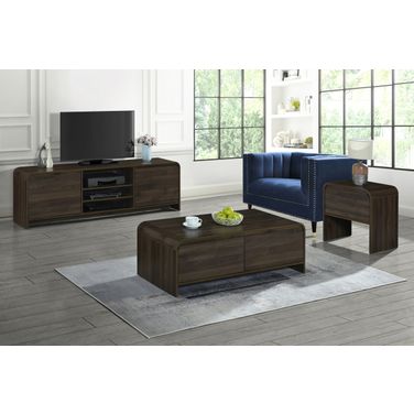 Mara Storage Occasional Table Set In Walnut