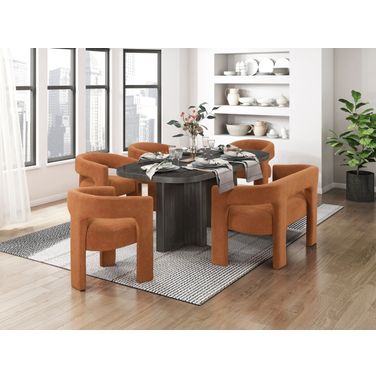 Marais Oval Dining Room Set In Brown