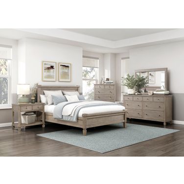 Marceline Platform Bedroom Set In Gray