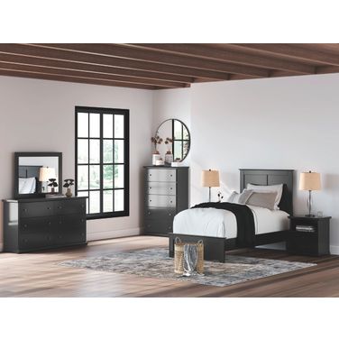 Maribel Youth Panel Bedroom Set In Black