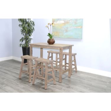 Marina Counter Height Dining Room Set (Beach Pebble)